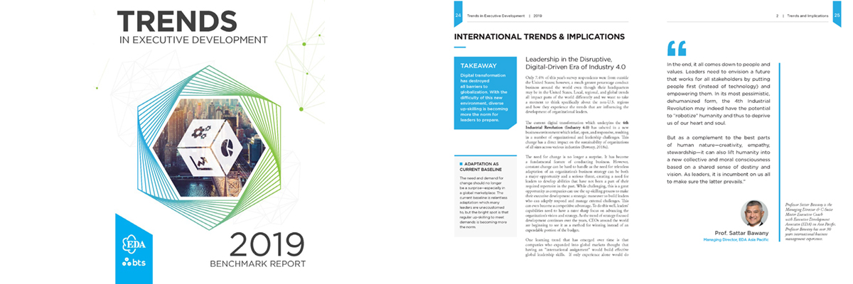 The 2019 Trends in Executive Development Report Reveals Organizational Need for Time to Think