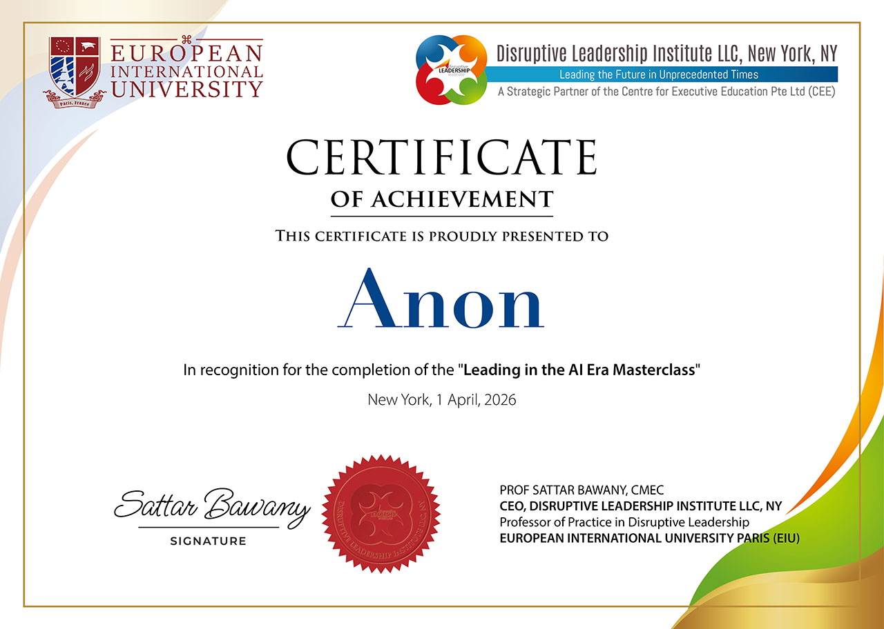 Certificate2025xEIU-Crisis Leadership Masterclass