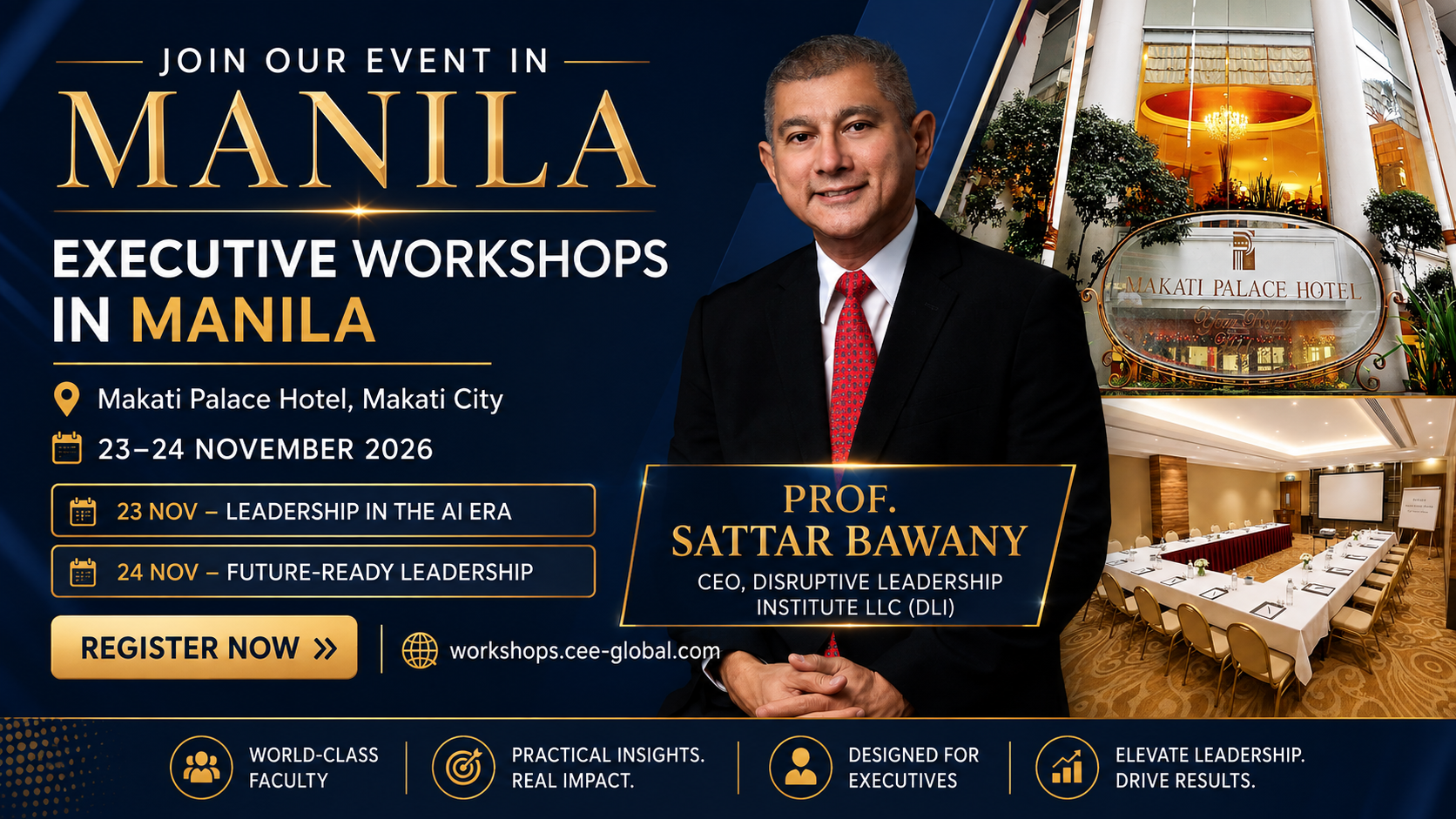 Executive Masterclass in Manila – 23 & 24 November 2026